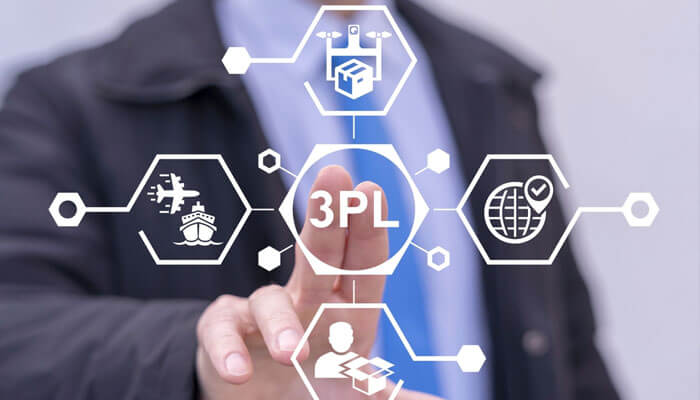 Petrochemical 3PL logistics icons showcasing global supply chain management, operational efficiency, and risk management