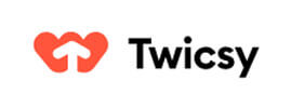 Twicsy - Startupeditor | Startup Editor Twicsy logo with red heart-shaped design, representing a platform that offers Instagram free likes and social media growth services.