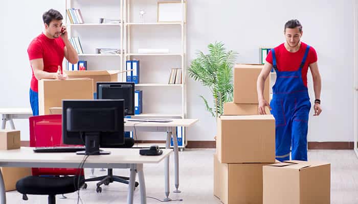 Full-service office movers handling office packing and relocation efficiently