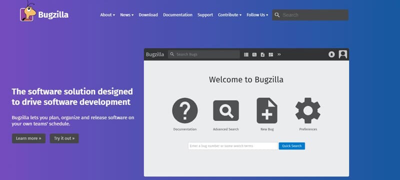 Bugzilla software solution to manage client-side feedback, track bugs, and optimize software development processes