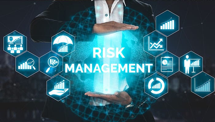 Risk management strategies for entrepreneurs, focusing on reducing risks while traveling for business with digital tools and methods