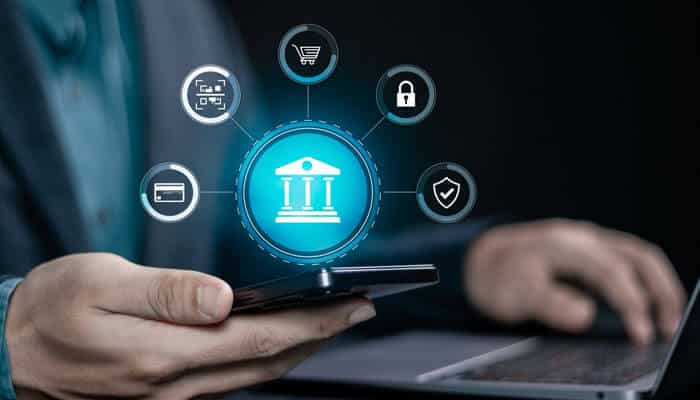 Business Bank Selection supported by digital banking tools, security features, and financial technology