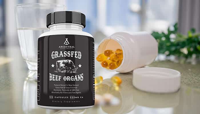 Ancestral Supplementation capsules providing nutrient-dense organ-based whole food nutrition