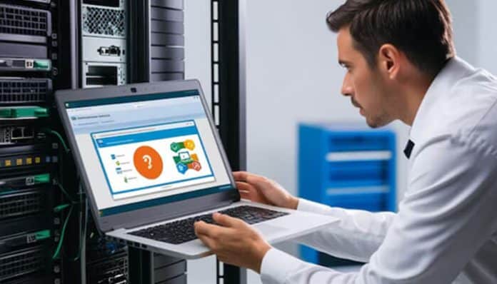 IT administrator monitoring performance and settings on a Windows RDP server