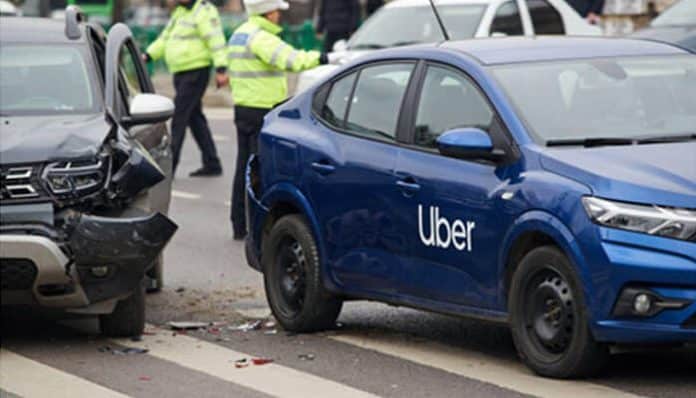 Compensation in rideshare accidents involving an Uber vehicle after a road crash with police present