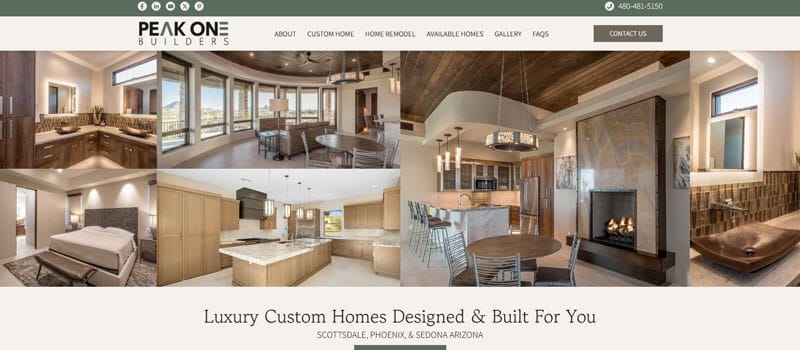 Luxury custom home remodeling in Arizona, with stylish kitchen and living spaces, demonstrating the impact of Arizona home and office remodeling for lasting design