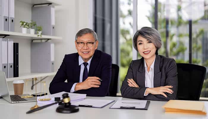 Brown Law Firm criminal defense attorneys providing professional legal representation in a modern office setting