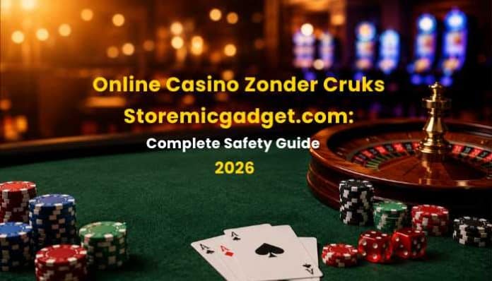 Online Casino Zonder Cruks Storemicgadget.com casino table with roulette and poker chips.