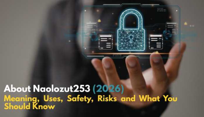 About Naolozut253 digital security concept with lock icon and online safety theme