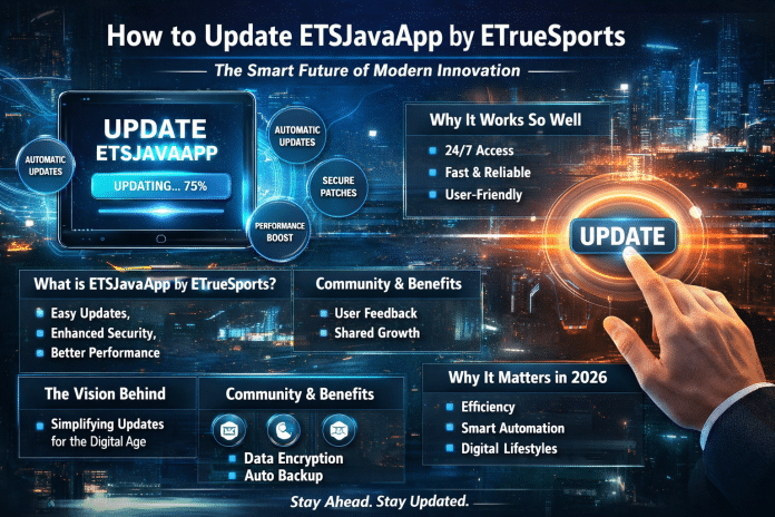 how to update etsjavaapp by etruesports