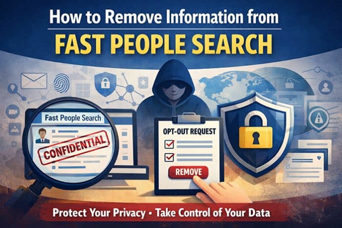 How to Remove Information from Fast People Search - A guide to protecting your privacy and taking control of your personal data with an opt-out request.