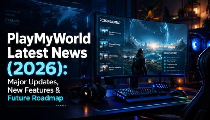 PlayMyWorld Latest News 2026 featuring major gaming updates, new features, and the reported future roadmap