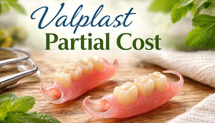 Valplast Partial Cost - Startupeditor | Startup Editor Valplast partial cost guide image showing flexible partial dentures on a wooden surface