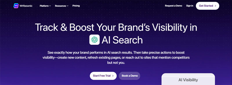 Writesonic - Startupeditor | Startup Editor Writesonic platform showing its capabilities to assist AI essay writer in creating content