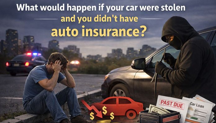 What would happen if your car were stolen and you didn’t have auto insurance stressed driver facing financial loss after car theft