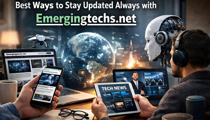 Best Ways to Stay Updated Always with Emergingtechs net - Startup Editor | Startup Editor Emergingtechs.net Stay Updated Always offers the best ways to stay informed with the latest tech trends, news, and updates. This comprehensive guide highlights the importance of using reliable sources like Emergingtechs.net to track emerging technologies such as AI, IoT, and blockchain. Stay ahead in the fast-paced digital world with expert insights and real-time information from the most trusted tech platform.