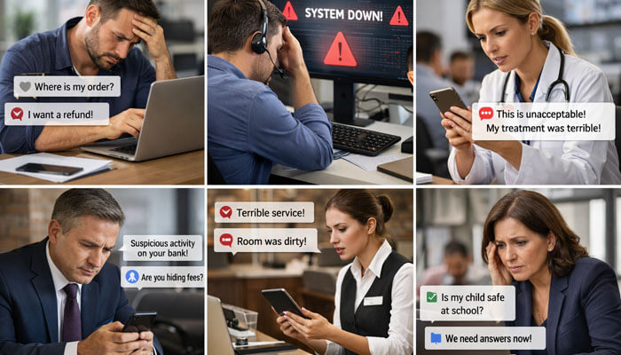 How Social Media Crisis Management Differs by Industry - Startupediitor | Startup Editor How to Manage a Social Media Crisis across customer complaints, system outages, healthcare concerns, and public service issues