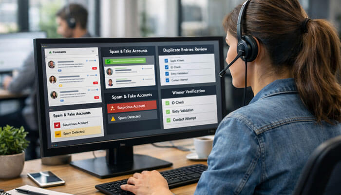 Prepare Customer Support and Moderation - Startupeditor | Startup Editor How to Create a Social Media Contest with customer support managing entries, verification, and participant communication