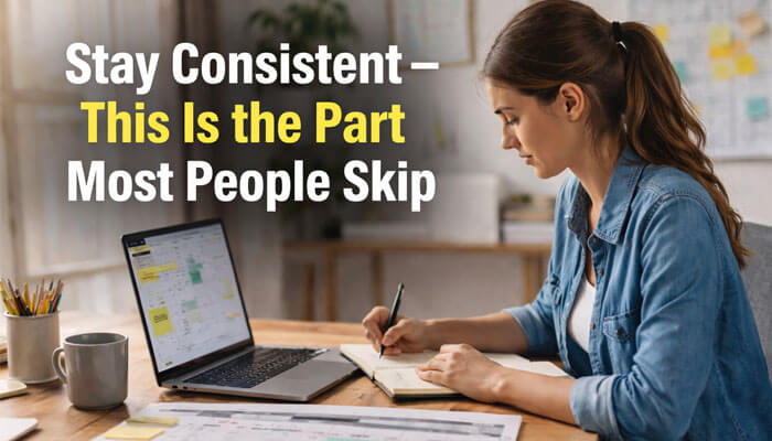 Stay Consistent This Is the Part Most People Skip - Startup Editor | Startup Editor Start writing LetsBuildup.org Blog with consistency. Discover why maintaining a regular posting schedule is key to building a successful blog, improving SEO, and keeping your audience engaged in 2025.