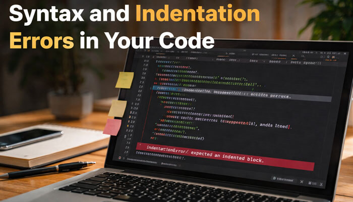 Syntax and Indentation Errors in Your Code - Startup Editor | Startup Editor Developer facing a SyntaxError and IndentationError in Python code, commonly seen when troubleshooting Why Can't I Run My GenBoostermark Code issues.