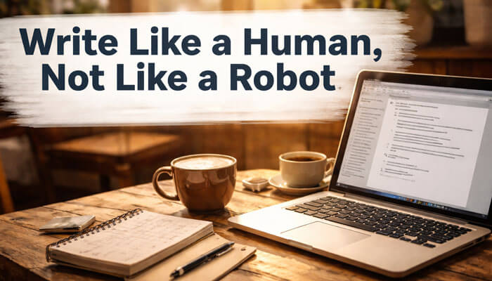 Write Like a Human Not Like a Robot - Startup Editor | Startup Editor Start writing LetsBuildup.org Blog like a human, not like a robot. Learn how to craft engaging, authentic content that connects with readers, boosts SEO, and builds a strong online presence in 2025.