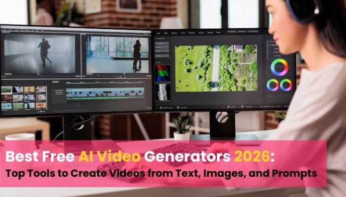 Best Free AI Video Generators for creating videos from text, images, and prompts using AI editing tools.