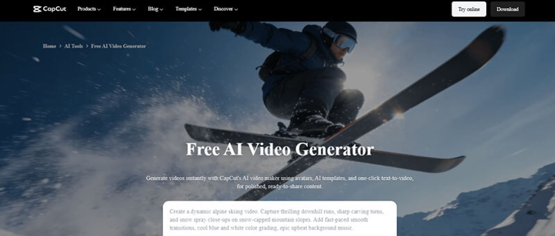 CapCut AI Video Generator - Startupeditor | Startup Editor Best Free AI Text to Video Generators 2026 featuring CapCut free AI video generator for short-form content.