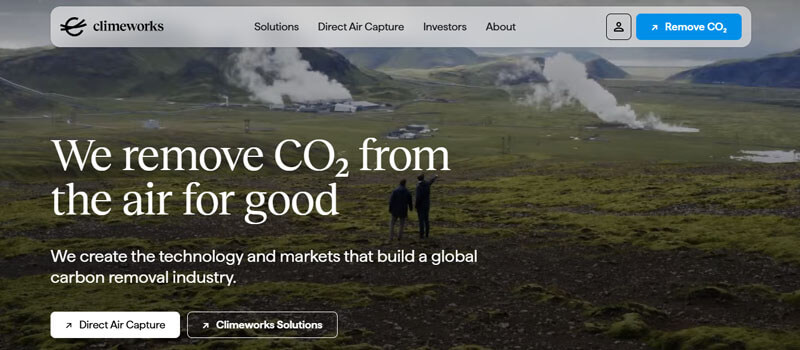 Climeworks - Startupeditor | Startup Editor Climeworks direct air capture company featured among the best eco-friendly startups to support for carbon removal.