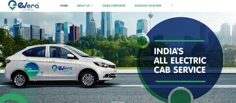 Evera Cabs - Startupeditor | Startup Editor Evera electric cab service featured among the best eco-friendly startups to support for cleaner city travel.