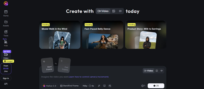 Hailuo AI - Startupeditor | Startup Editor Best Free AI Image to Video Tools 2026 featuring Hailuo AI video creation platform with image-to-video and prompt-based tools.
