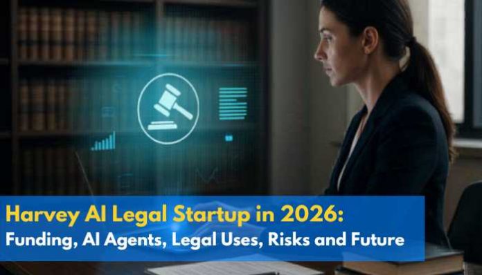 Harvey AI Legal Startup platform showing AI-powered legal research, document analysis, and legal workflow automation in 2026