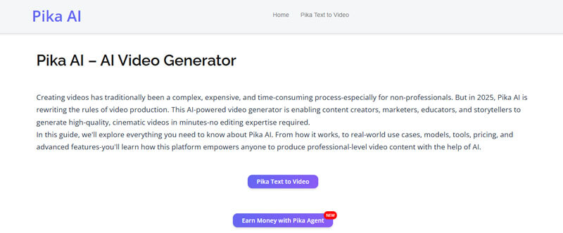 Pika - Startupeditor | Startup Editor Best Free AI Video Generators like Pika AI support text-to-video and creative short-form videos.