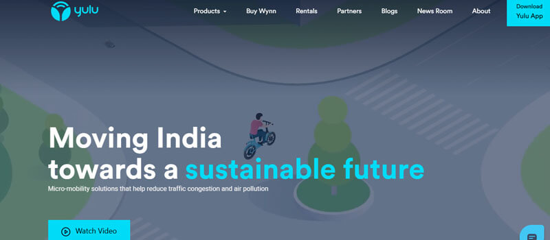 Yulu - Startupeditor | Startup Editor Yulu shared electric mobility platform included among the best eco-friendly startups to support for clean transport.