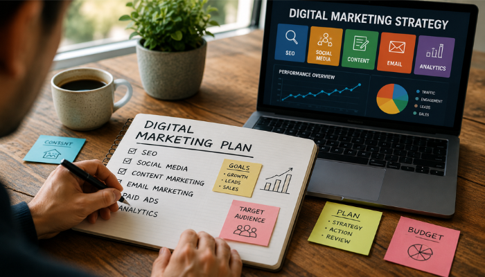 Best Digital Marketing Plan for Small Business Owners | Startup Editor How Digital Marketing Helps Small Business owners create an effective digital marketing plan using SEO, content marketing, email campaigns, social media, and analytics.