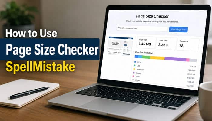 How to Use Page Size Checker SpellMistake - Startupeditor | Startup Editor How to use Page Size Checker SpellMistake to analyze webpage size, load time, and resource requests.