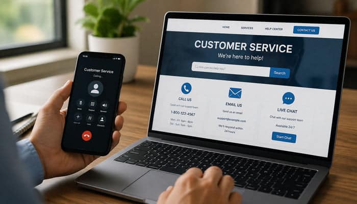 How to Contact SpeedX Customer Service - Startupeditor | Startup Editor Customer using a phone and online support page for help with SpeedX Tracking.