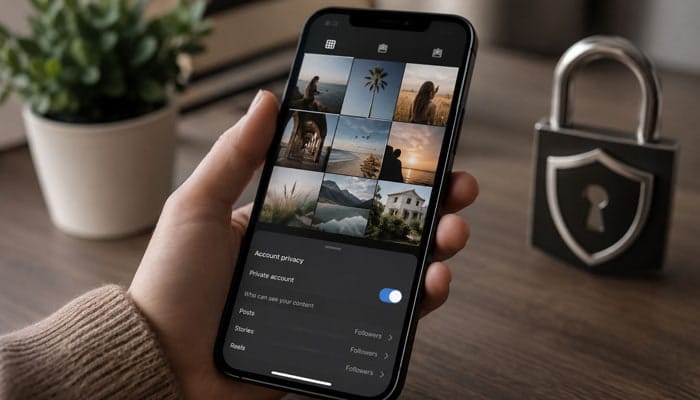 How to Protect Your Instagram Content - Startupeditor | Startup Editor Does Instagram Notify When You Screenshot private content shown on a smartphone with a security lock?