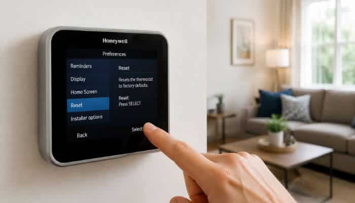 How to Reset a Honeywell Thermostat Without Losing Settings | Startup Editor How to reset Honeywell thermostat with no reset button without losing settings by using the reset option in the thermostat menu