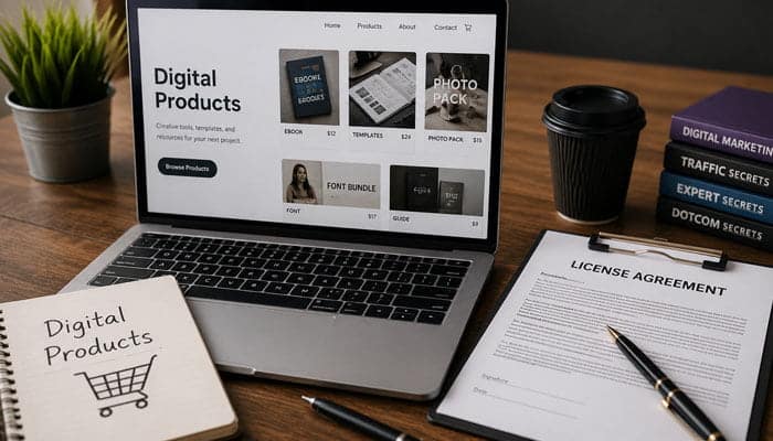 Sell Digital Products or License Intellectual Property - Startupeditor | Startup Editor Digital product store and licensing agreement as a strategy for how to make 100K a month.