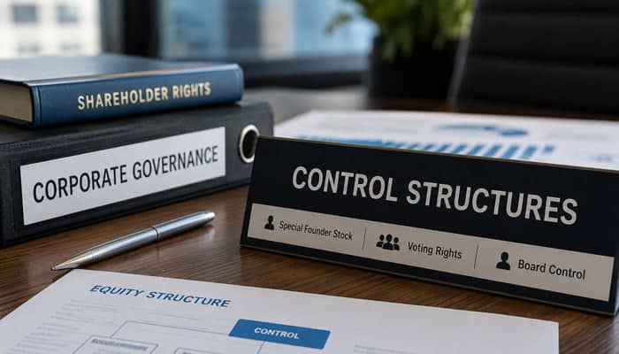Special Founder Stock and Control Structures - Startupeditor | Startup Editor Special founder stock and control structures in a Founder Shares vs Common Shares comparison.