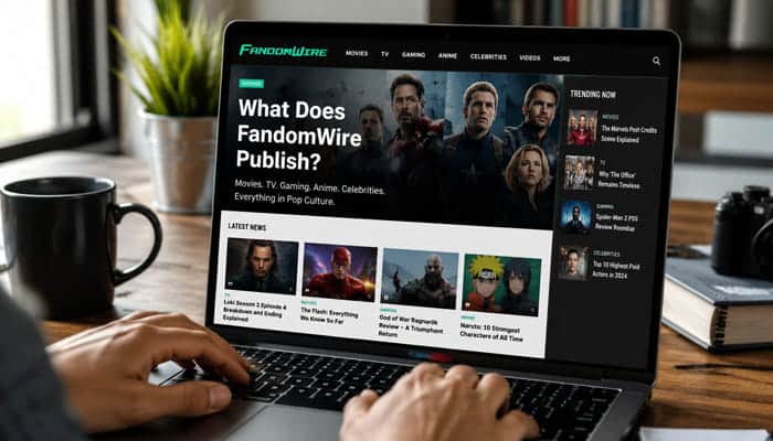 What Does FandomWire Publish - Startupeditor | Startup Editor FandomWire LinkedIn Today research showing the FandomWire website publishing movies, television, gaming, anime, and celebrity content.