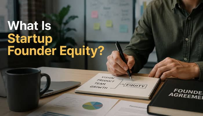What Is Startup Founder Equity - Startupeditor | Startup Editor Founder creating an ownership plan to understand what startup founder equity means.