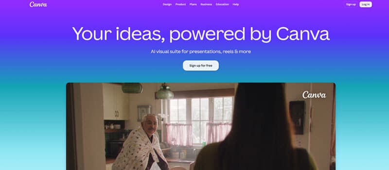 Canva — Best Overall Branding Tool for Startups - Startup Editor | Startup Editor Best Branding Tools for Startups featuring Canva’s AI-powered design platform for creating logos, presentations, social media graphics, and brand assets.