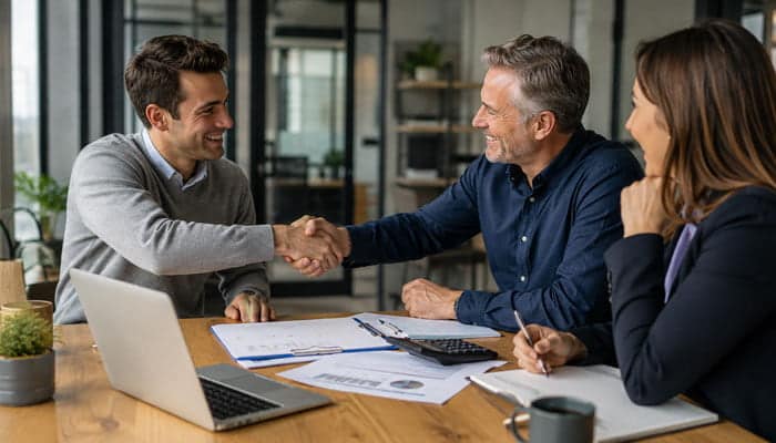 How to Buy a Business With No Money or Very Little Cash - Startupeditor | Startup Editor How to Buy a Business With No Money buyer seller financing meeting