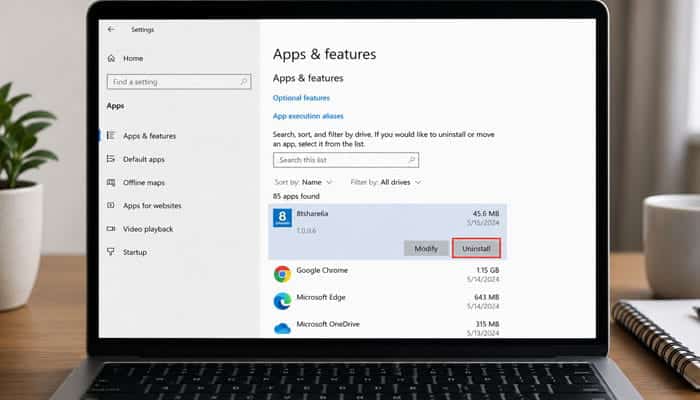 How to Uninstall an Unwanted 8tshare6a Program - Startupeditor | Startup Editor Checking 8tshare6a software download installation in Windows Apps and Features