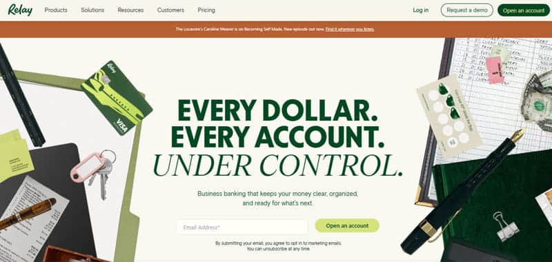 Relay - Startupeditor | Startup Editor Relay among the best business bank accounts for LLC with multiple accounts and cash-flow tools