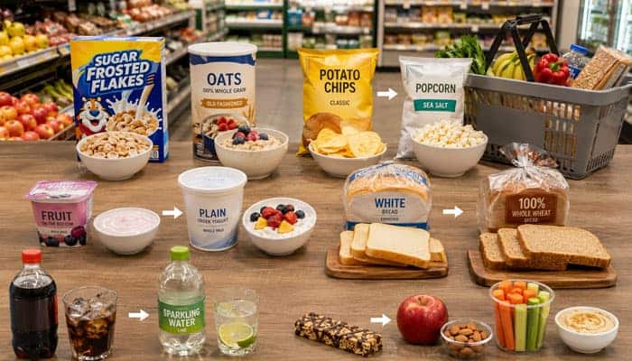 Smart Grocery Swaps Worth Comparing - Startupeditor | Startup Editor What are smart ways to save money on groceries? Affordable grocery swaps including oats, popcorn, whole-wheat bread, and water