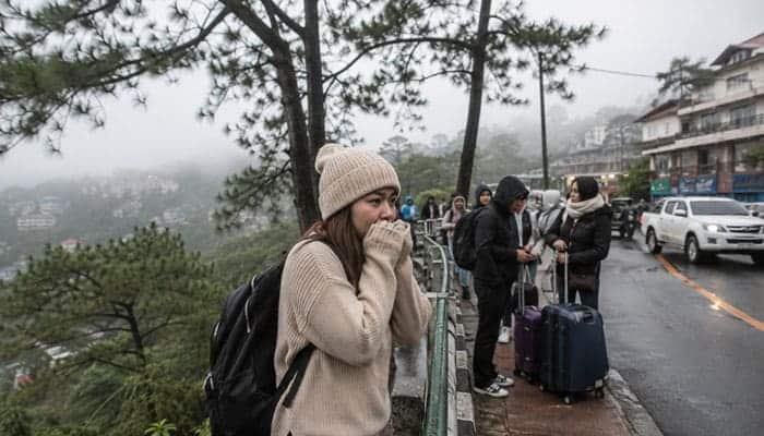 Travel Struggles Cold Weather - Startupeditor | Startup Editor Traveler enjoying cold foggy weather in Baguio City for Baguio Captions for Instagram ideas.