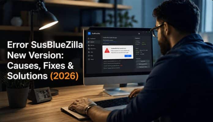 Error SusBlueZilla New Version troubleshooting on a computer in 2026