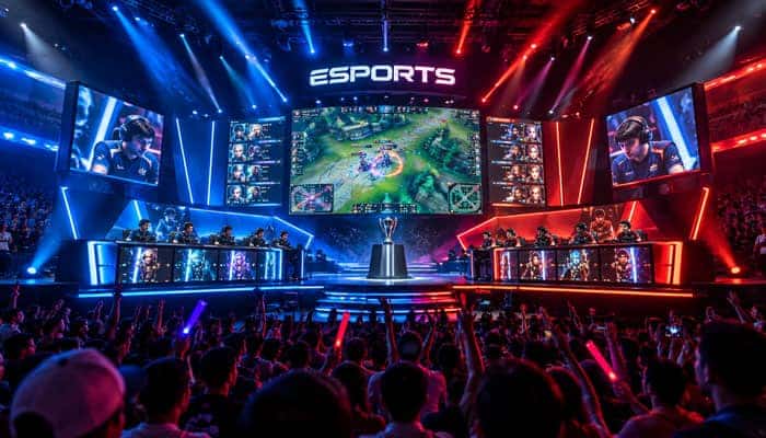 Esports - Startupeditor | Startup Editor Esports tournament arena representing eTrueSports competitive gaming and esports coverage.